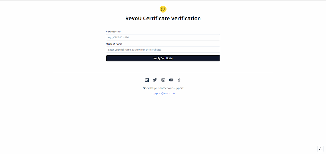 Certificate Verification Platform